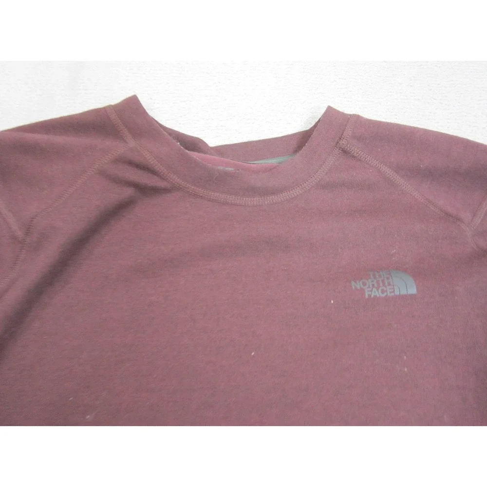The North Face Shirt Mens XL Maroon FlashDry Long Sleeve Active Hiking Top light